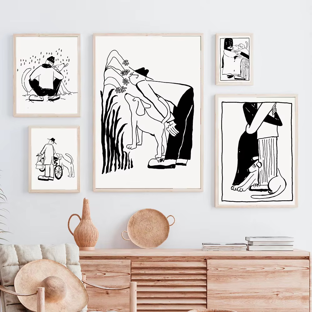 Lifestyle Of Korean - Poster Kanvas Minimalis Gaya Hidup dan