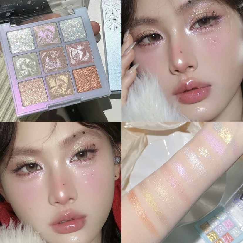 Palet Eyeshadow 9 warna, Rose  - Korean Tea Set ulasan dan harga