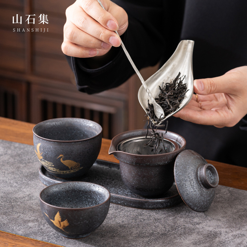 Zen teko dan Set cangkir Kit,  - Korean Tea Set ulasan dan harga