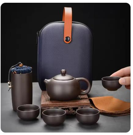 Set Teh Perjalanan Tanah Liat  - Korean Tea Set ulasan dan harga