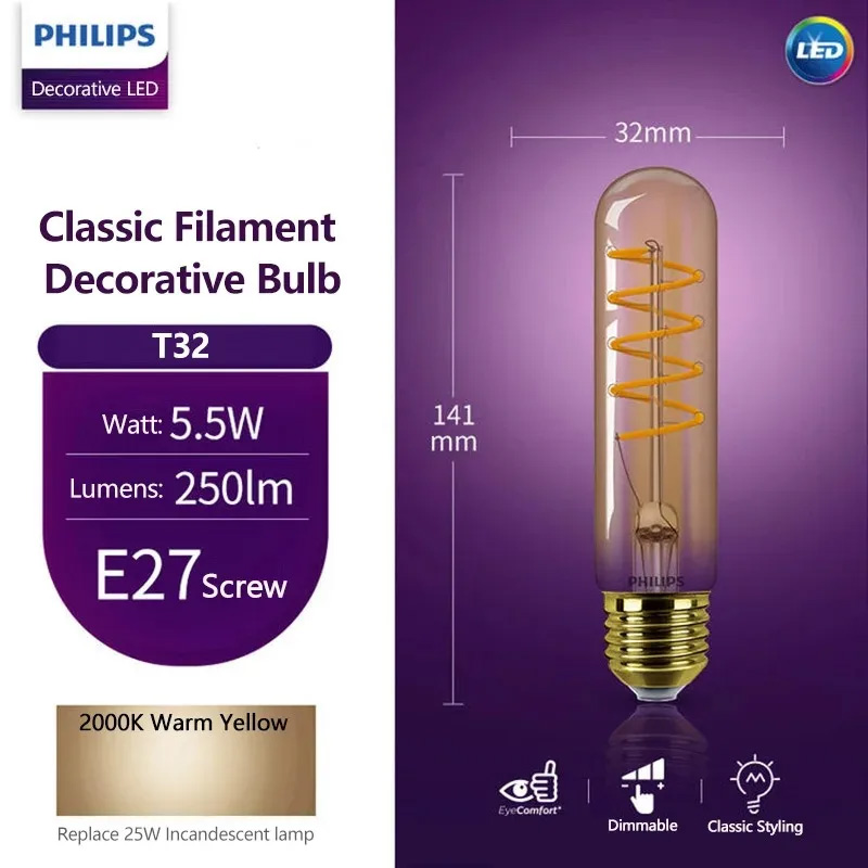 Lampu Strip Dekoratif Philips  - Philips Bulb Led Classic ulasan dan harga
