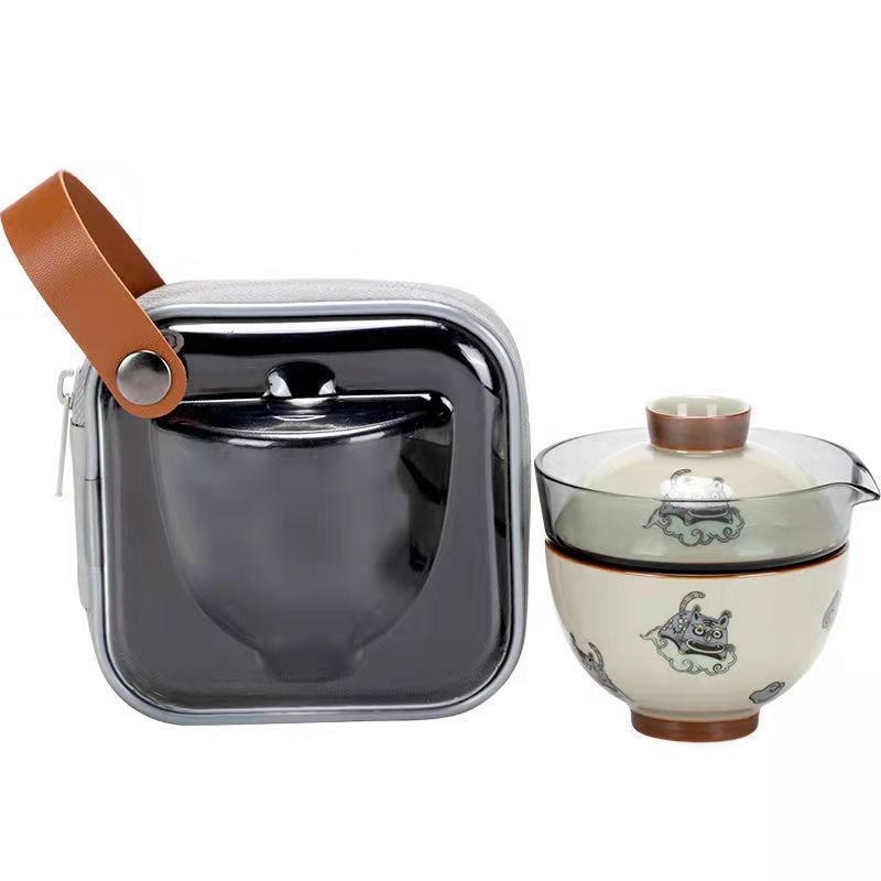 Travel Tea Set Portable Bag Qu - Korean Tea Set ulasan dan harga
